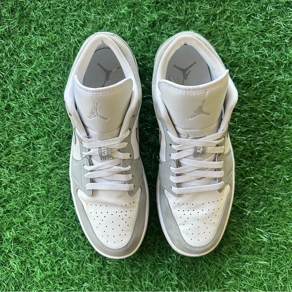 Nike Air Jordan Low White Wolf Grey Aluminum - Picture 5 of 14
